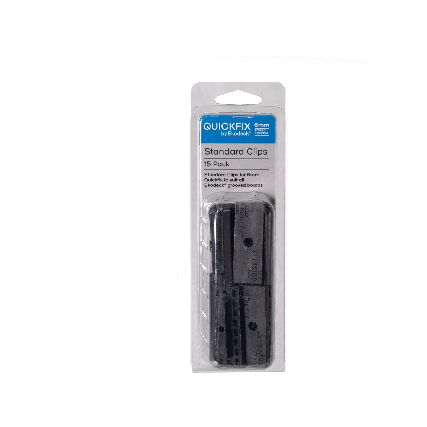 Quickfix Ekodeck Standard Clips - 6mm - 15 Pack