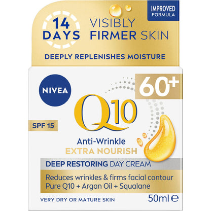 Nivea Q10 Anti Wrinkle Deep Restore Day Cream Spf 15 50ml