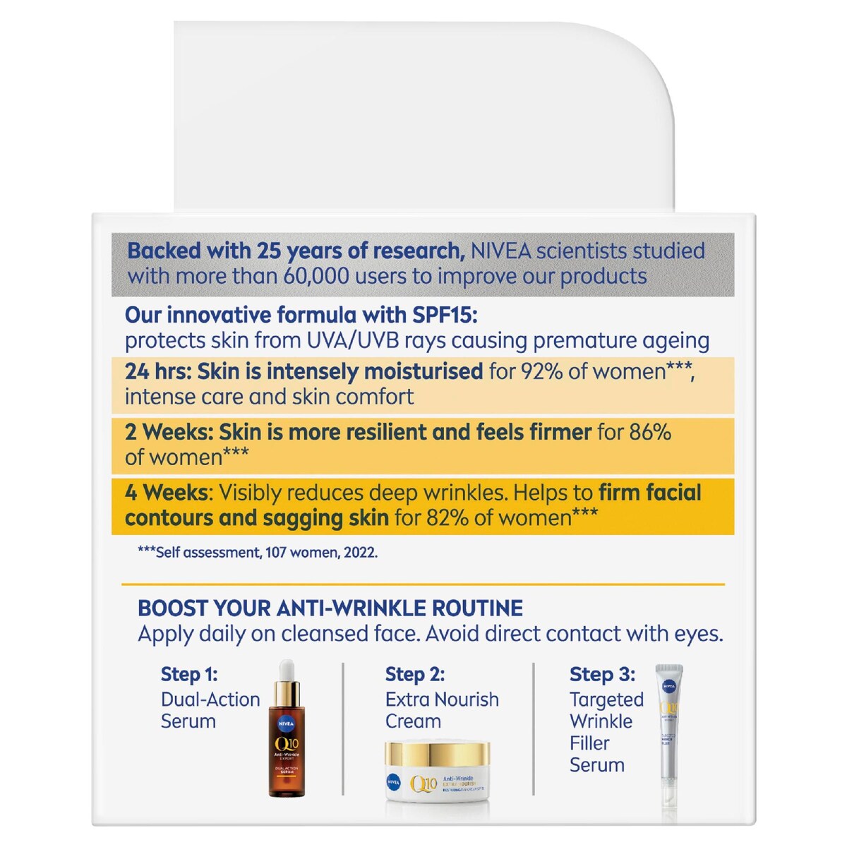Nivea Q10 Anti Wrinkle Mature Day Cream Face Moisturiser 50ml
