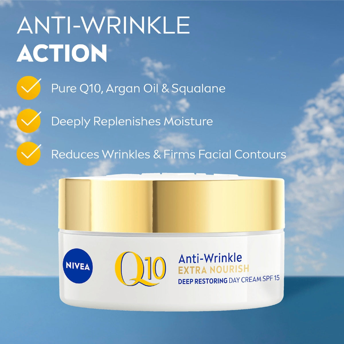 Nivea Q10 Anti Wrinkle Deep Restore Day Cream Spf 15 50ml
