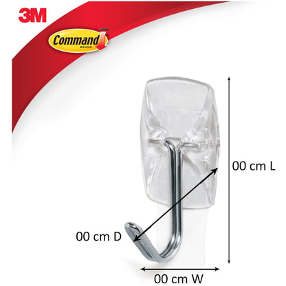 3m Command Utensil Hooks Clear Value 6 Pack