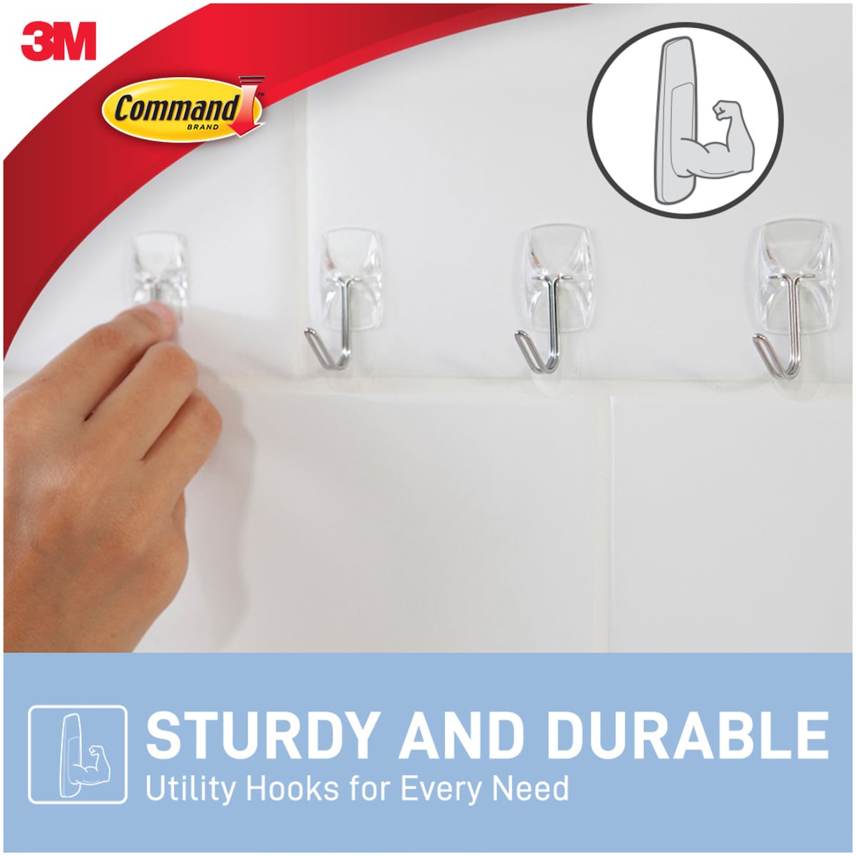 3m Command Utensil Hooks Clear Value 6 Pack