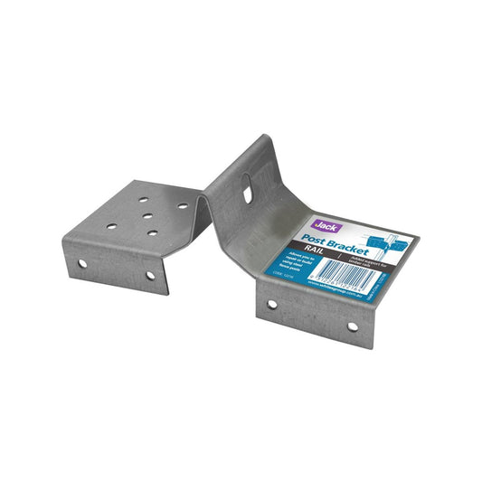 Jack Post Bracket - 170 x 60mm - Galvanised Steel - Pre Drilled