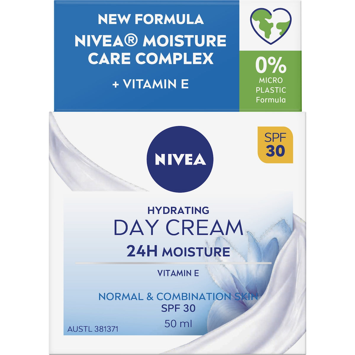 Nivea Refreshing Day Cream Face Moisturiser Spf 30 50ml