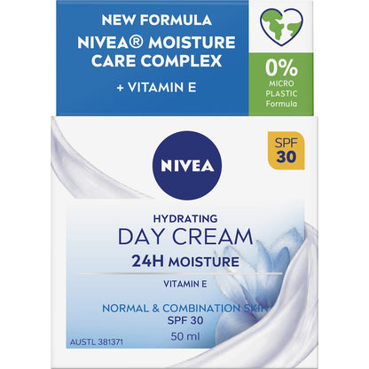 Nivea Refreshing Day Cream Face Moisturiser Spf 30 50ml
