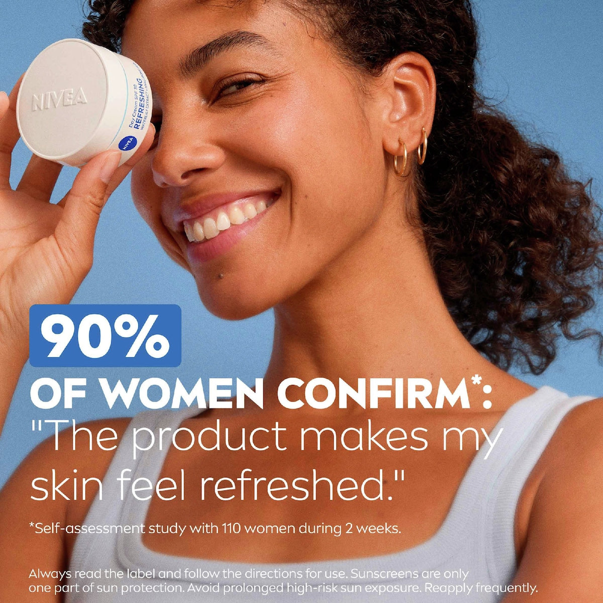 Nivea Refreshing Day Cream Face Moisturiser Spf 30 50ml