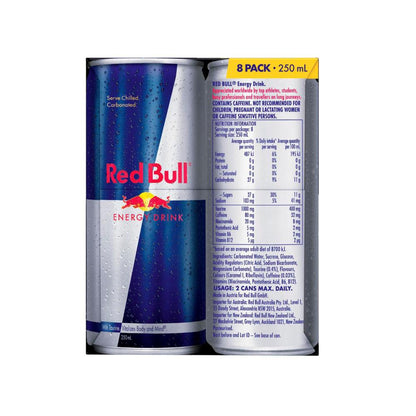 Red Bull Energy Drink Multipack Cans 8x250ml - 8 pack