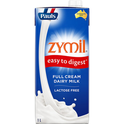 Pauls Zymil Lactose Free Full Cream Long Life Milk 1l