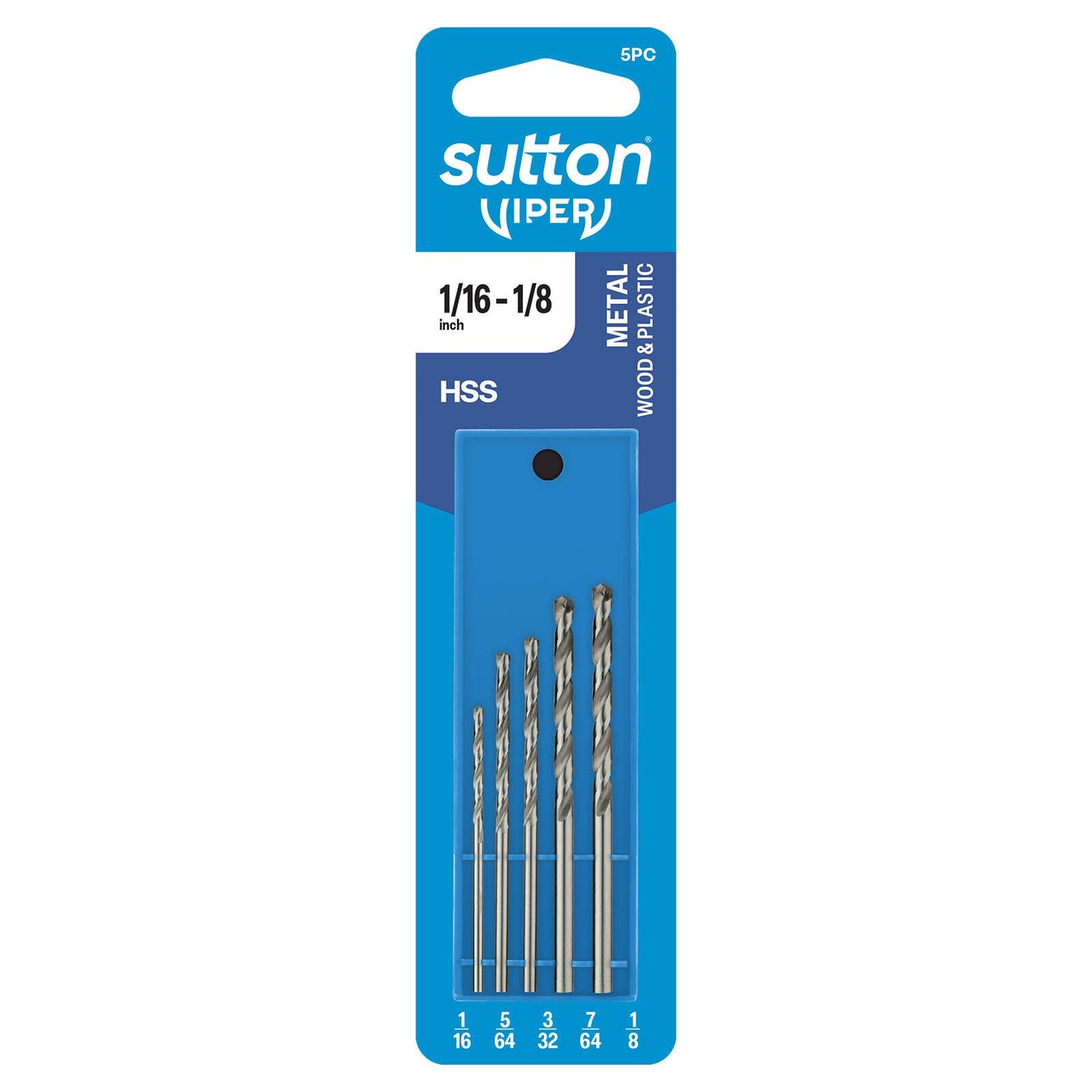 Sutton Tools Viper Imperial Drill Bit Refill Set - 1/6" x 1/8" - 5 Piece