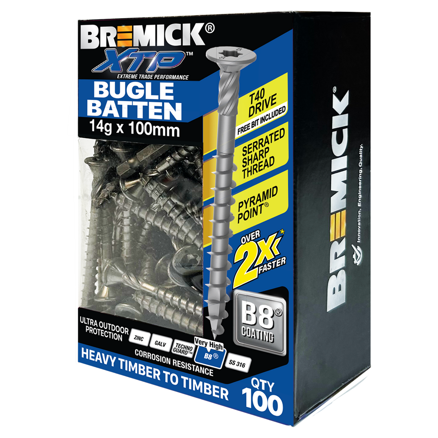 Bremick XTP Bugle Batten - 14g x 100mm - 100 Pack