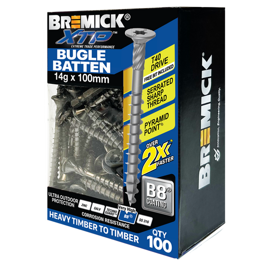 Bremick XTP Bugle Batten - 14g x 100mm - 100 Pack