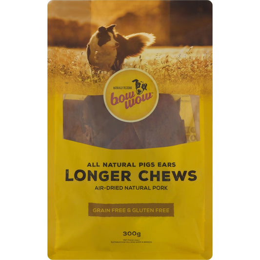 Bow Wow Treat Pig Ears Longer Chew 300g
