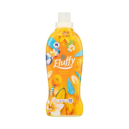 Fluffy Concentrate Liquid Fabric Softener Conditioner Summer Breeze - 1L