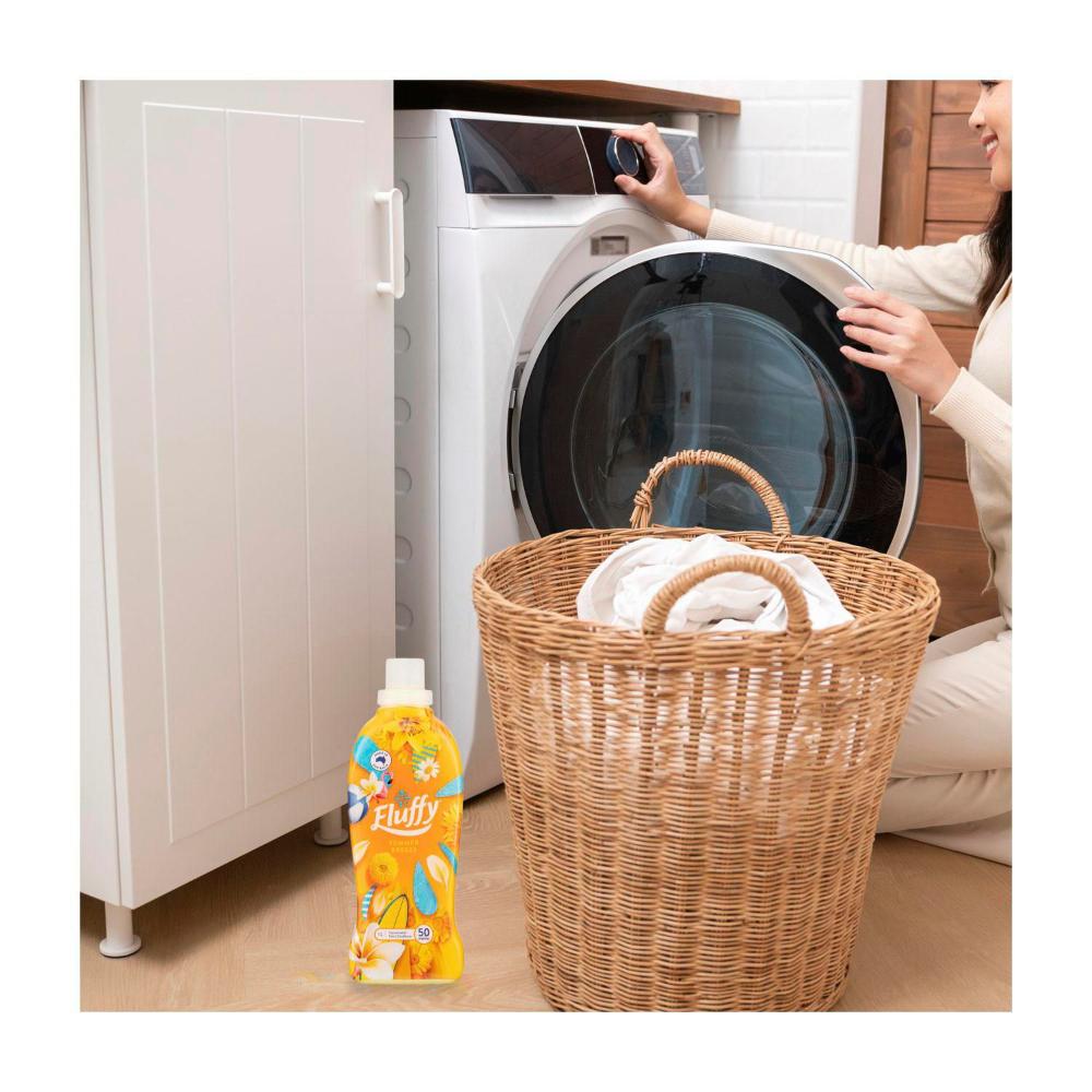 Fluffy Concentrate Liquid Fabric Softener Conditioner Summer Breeze - 1L