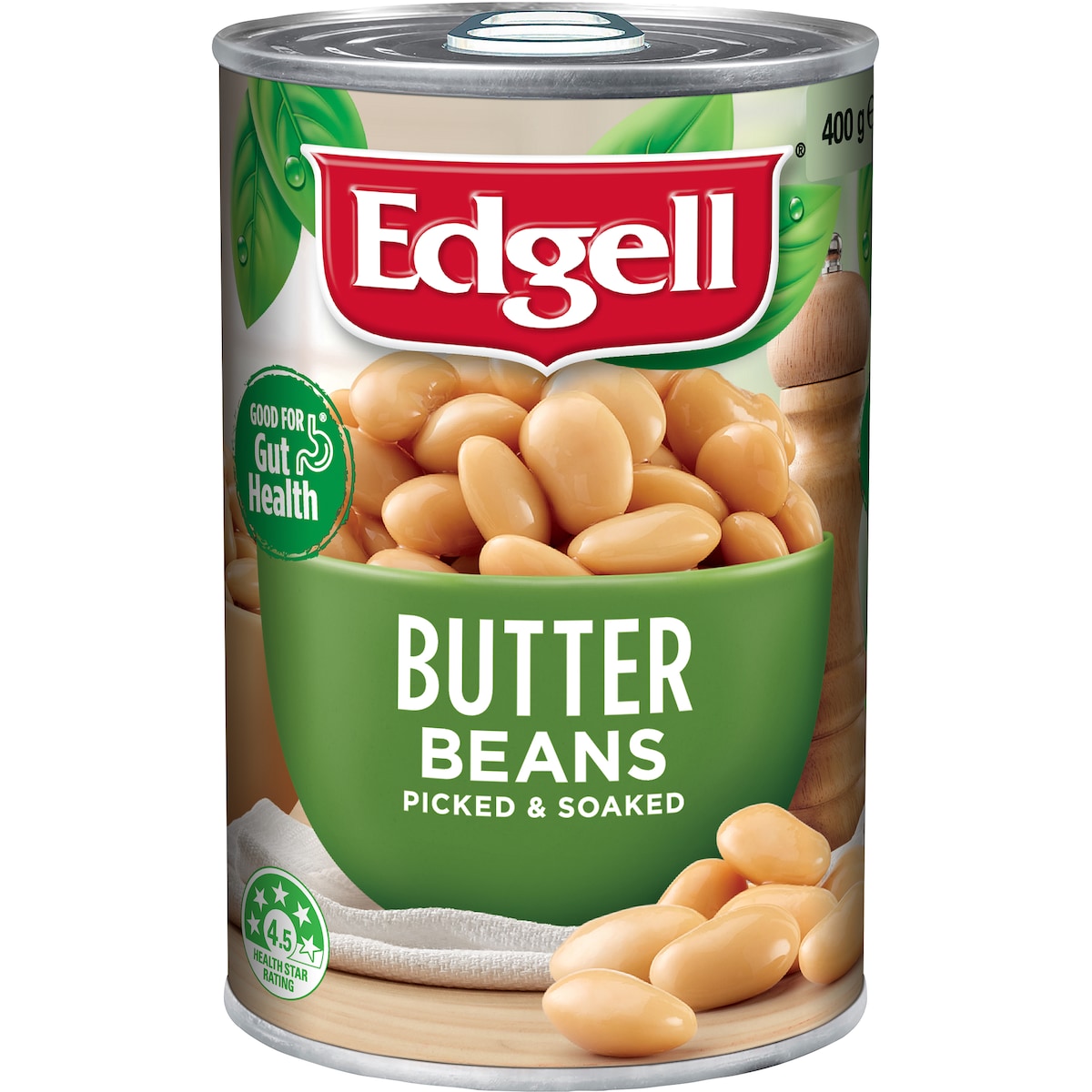 Edgell Canned Butter Beans Picked and Soaked Legumes 400g