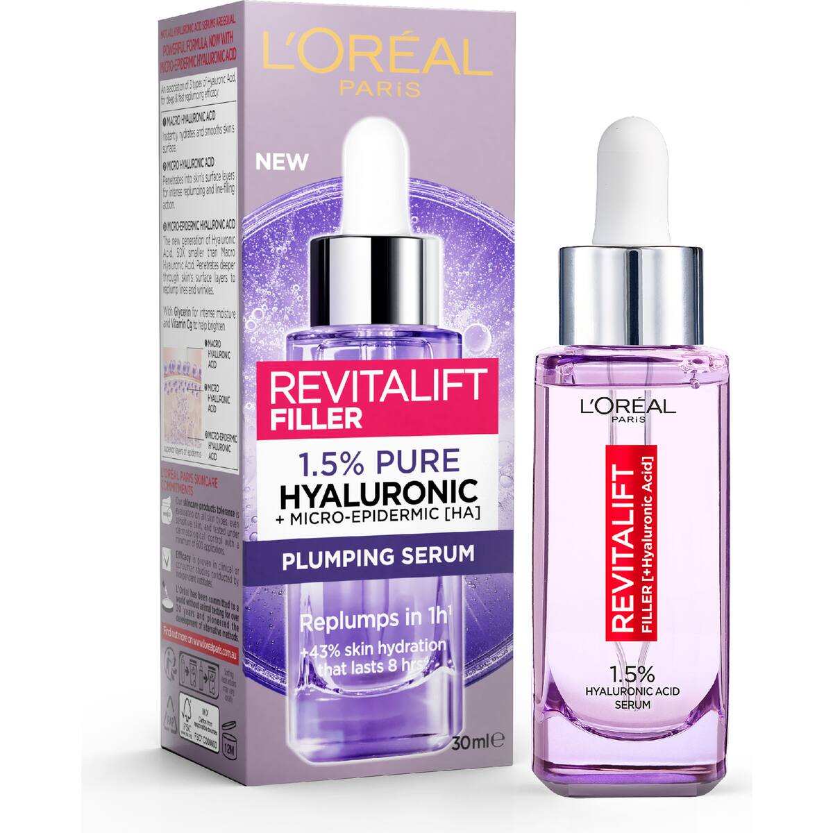 L'oreal Paris Revitalift Filler Plumping Serum 30ml