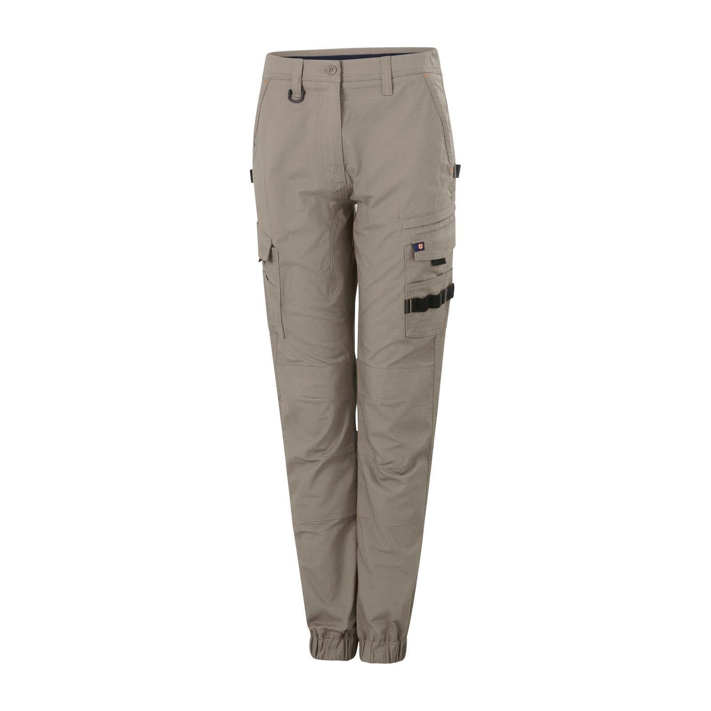 Citeco Womens Cuffed Cargo Ripstop Pant - Size 16 - Khaki