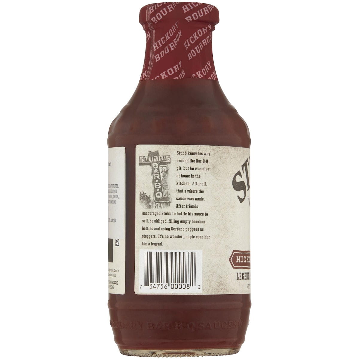 Stubbs Hickory Bourbon Bbq Sauce 510g
