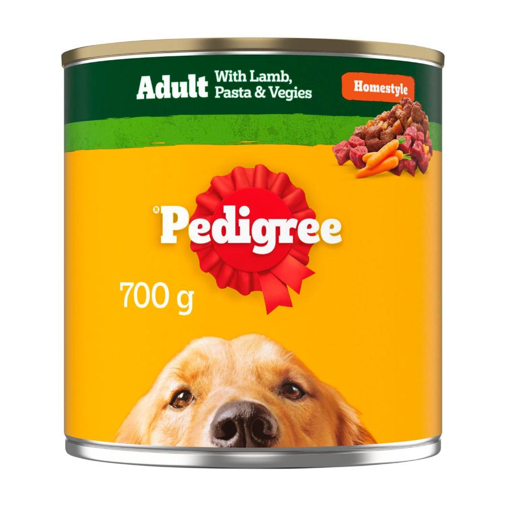 Pedigree Adult Wet Dog Food With Lamb Pasta & Vegies Homestyle Can - 700g