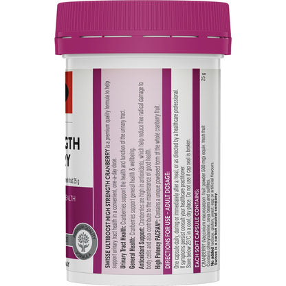 Swisse Ultiboost High Strength Cranberry Capsules 30 pack