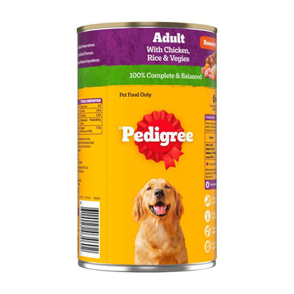 Pedigree Homestyle Chicken With Rice & Vegies Adult Wet Dog Food Can - 1.2kg