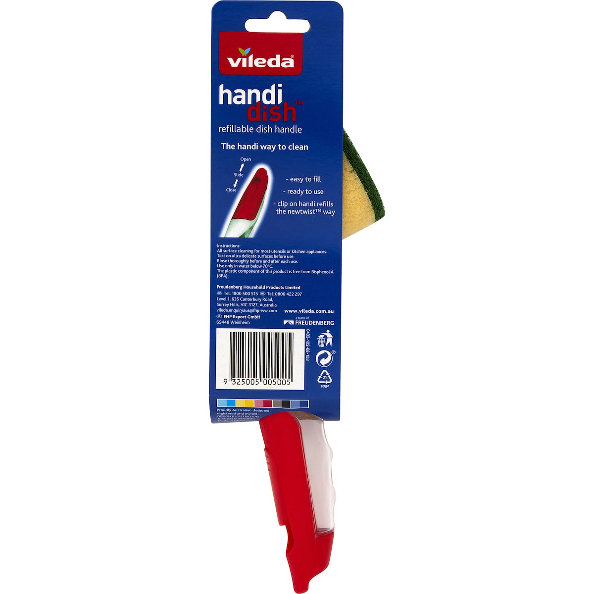 Vileda Handi Dish Refillable Handle Each