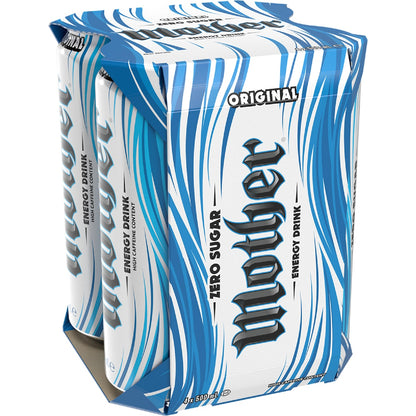 Mother Zero Sugar Original Energy Drink 500ml X 4 Pack