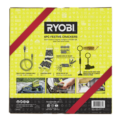 Ryobi Festive Crackers Set - 6 Piece