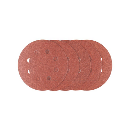 Irwin Quick Fit Random Orbital Sanding Discs - 115mm - 80 Grit - 5 Pack