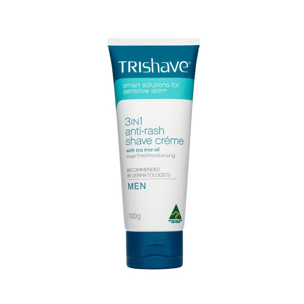 TriShave 3 In 1 Anti-rash Shaving Creme Men - 100g