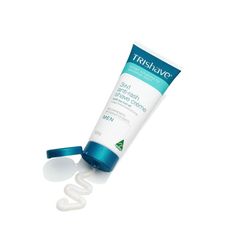 TriShave 3 In 1 Anti-rash Shaving Creme Men - 100g