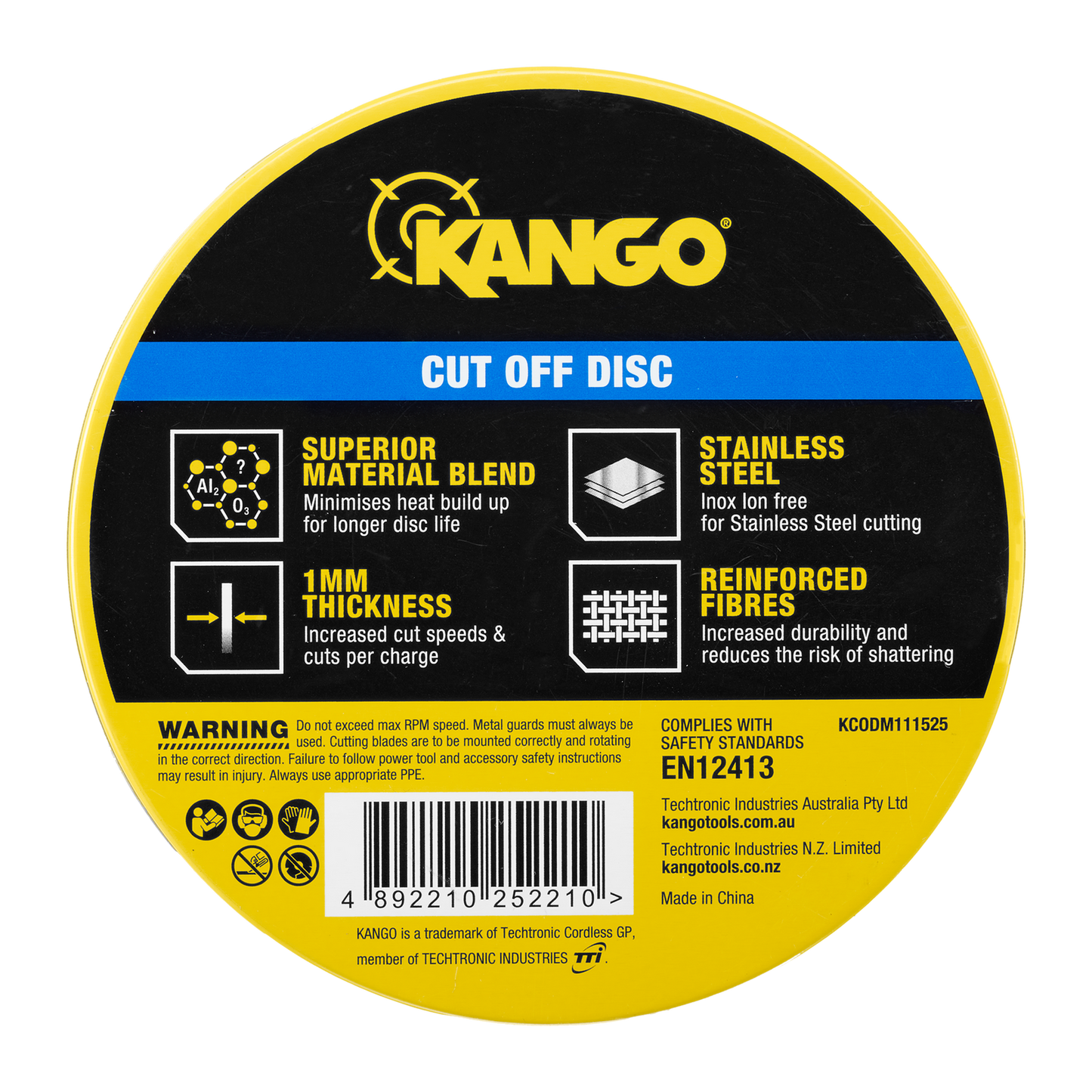 Kango Metal Cut Off Discs - 115mm - 25 Pack