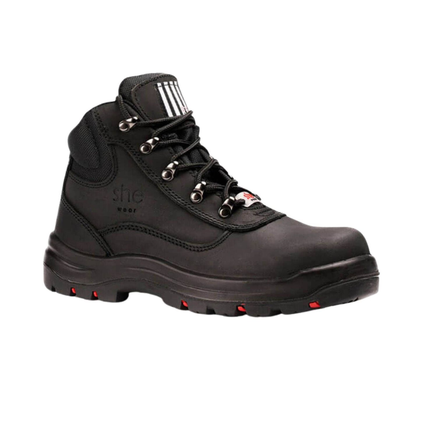 She Wear Women's Safety Workboots - Size 11 - Black
