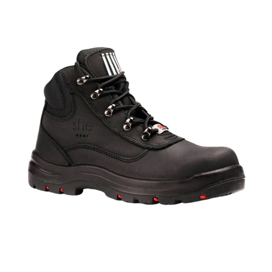She Wear Women's Safety Workboots - Size 11 - Black