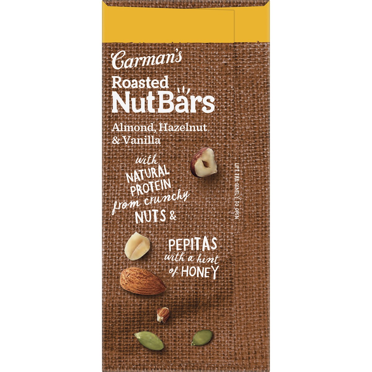Carmans Nut Bars Almond, Hazelnut & Vanilla 10 pack