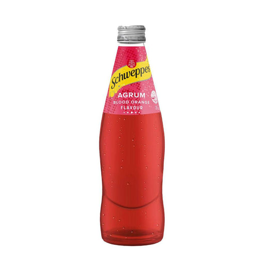 Schweppes Agrum Blood Orange Soft Drink Bottles Glass Multipack 300ml x 4 Pack