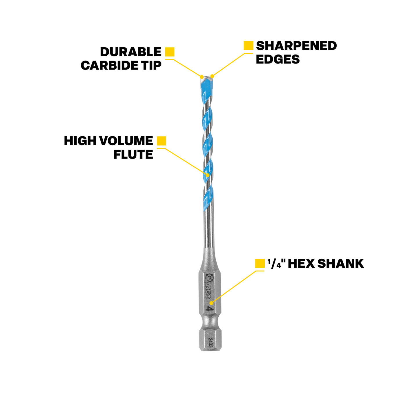 Kango Multi Material Drill Bit - 4mm x 90mm