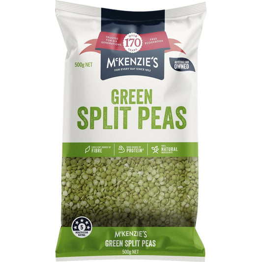 Mckenzie's Dried Green Split Peas 500g