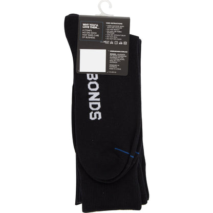 Bonds Socks Mens Plain Size 6-10 Assorted 3 Pack