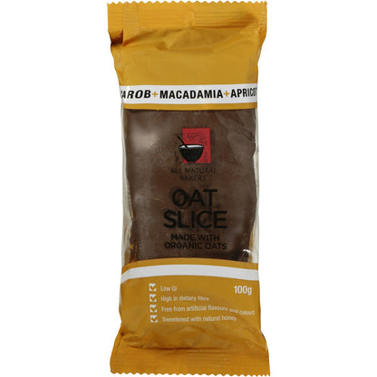 All Natural Bakery Bars Macadamia & Apricot Oat Slice 100g