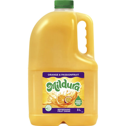 Mildura Orange & Passionfruit Fruit Drink 3L