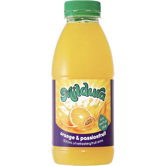 Mildura Orange Passionfruit Fruit Drink 500ml