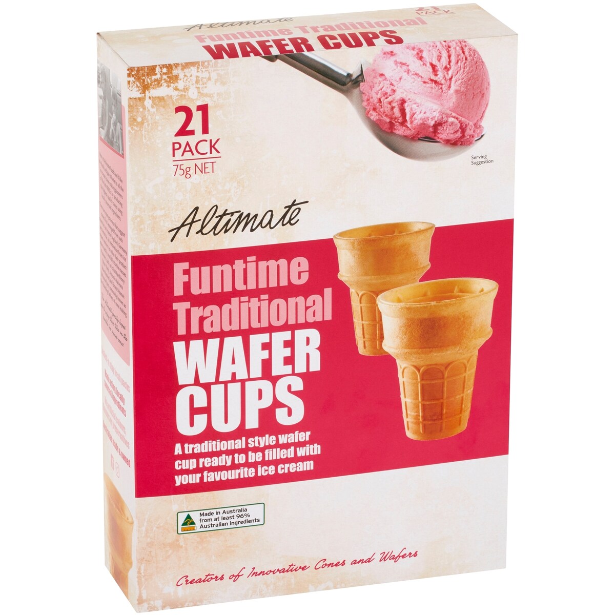Altimate Funtime Traditional Wafer Cups 21 pack