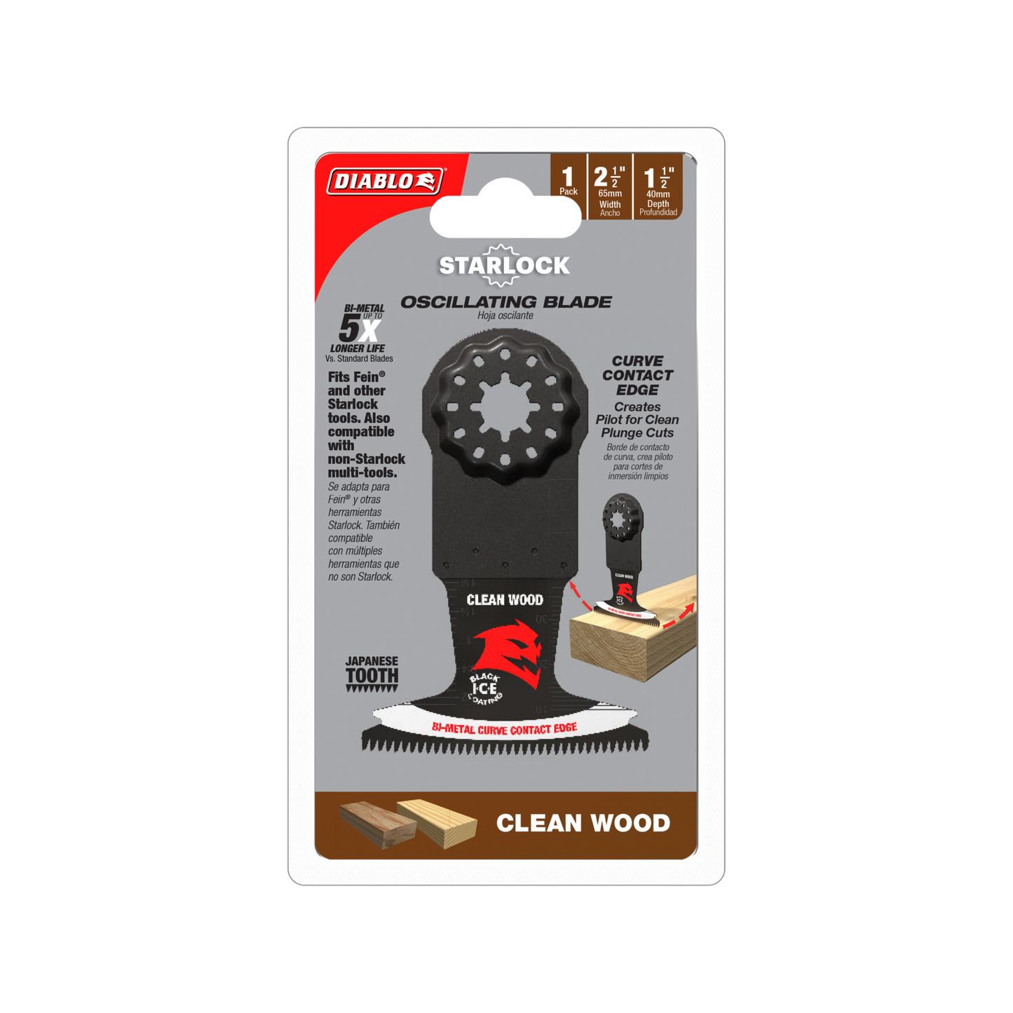 Diablo Starlock Multi Tool Plunge Cutting Blade - 65mm
