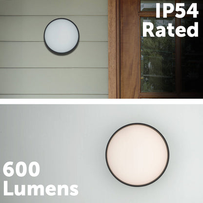 Arlec LED Kea Bunker Light - 10W - 600 Lumen - Black