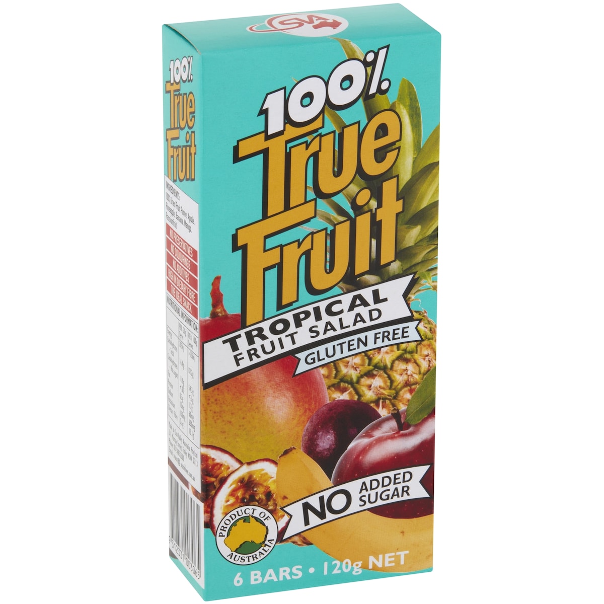 True Fruit 100% Tropical Fruit Bars 6 pack