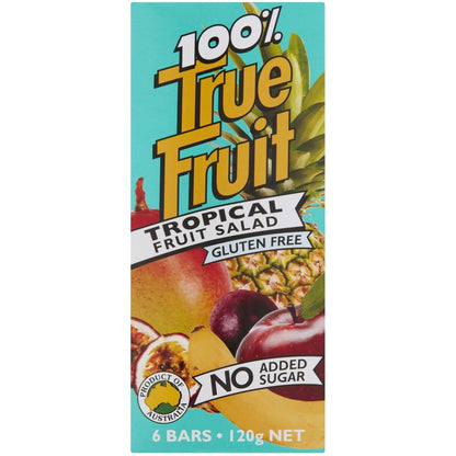 True Fruit 100% Tropical Fruit Bars 6 pack