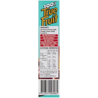 True Fruit 100% Tropical Fruit Bars 6 pack