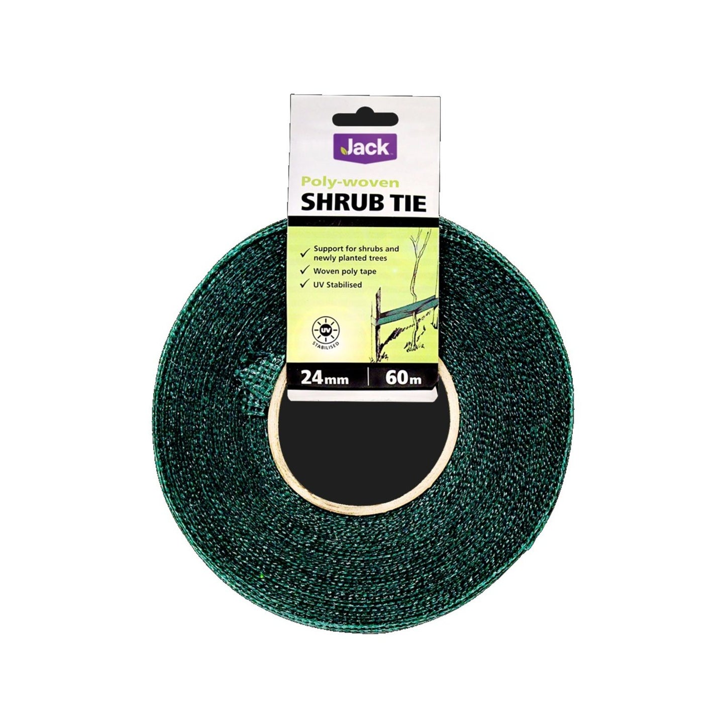 Jack Polywoven Shrub Tie - 60m - Green