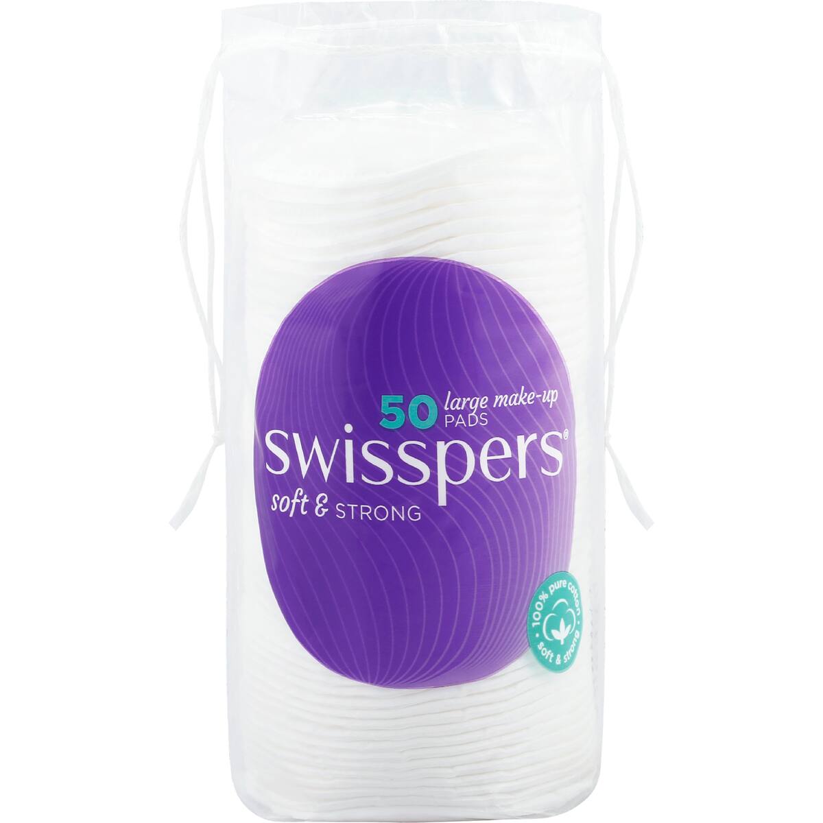 Swisspers Cotton Large Make Up Pads 50 Pack